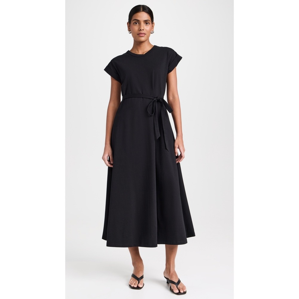 La Ligne Crew Neck Midi Length Dress organic cotton size S